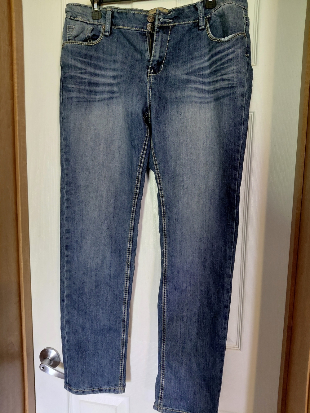 Vanilla Star Women's Dark Blue Skinny Jeans